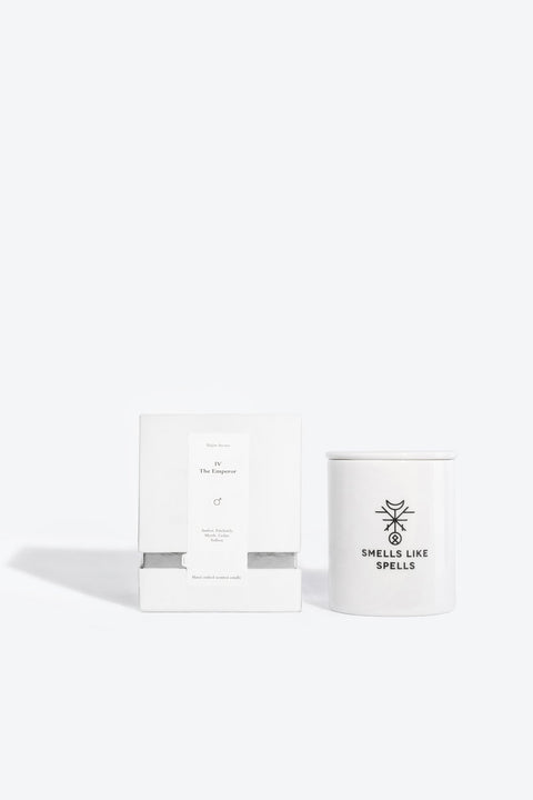 2. Smells Like Spells Scented Candle THE EMPEROR with packaging, showcasing elegant design and branding