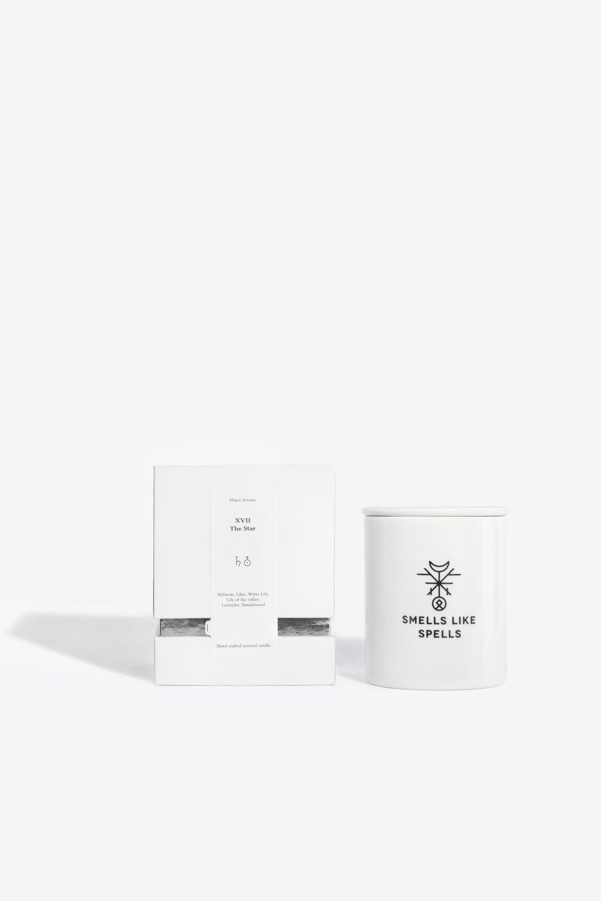 2. Smells Like Spells Scented Candle THE STAR with packaging, highlighting elegant design