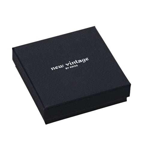 3. Signature black gift box for New Vintage by Kriss jewellery