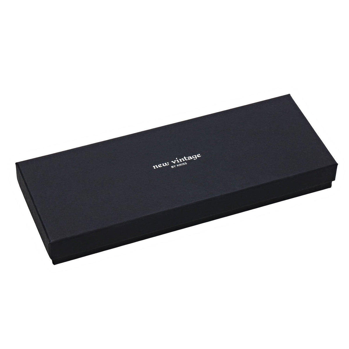 5. Stylish black gift box for New Vintage by Kriss jewelry, featuring brand logo