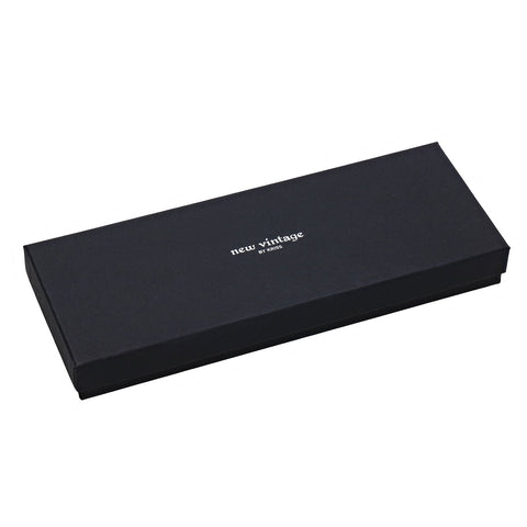 5. Stylish black gift box for New Vintage by Kriss jewelry, featuring brand logo