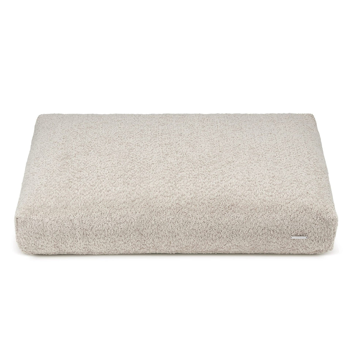 2. Light beige Buklaa dog cushion by Labbvenn, featuring a textured loop yarn design on a clean white background, highlighting its soft and durable polyester cover.