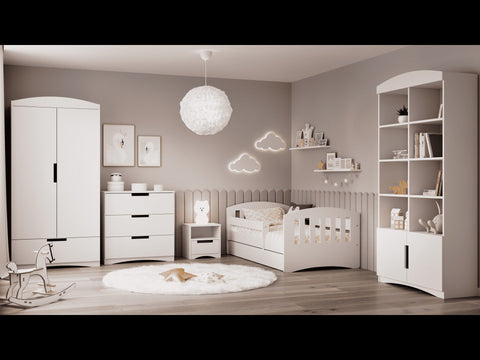 5. Children's room with Kocot Kids white Classic wardrobe, bed, and decor