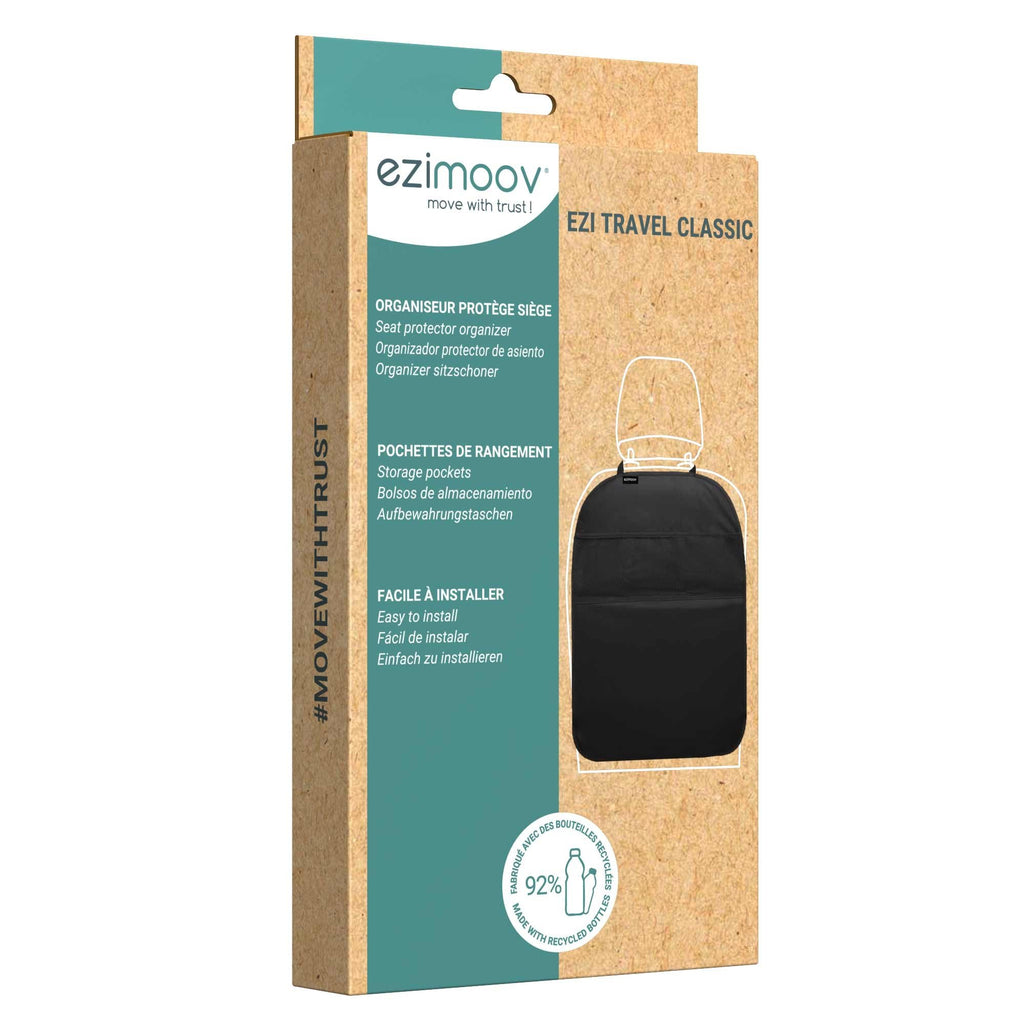 4. Front view of Ezimoov EZI TRAVEL CLASSIC packaging with product image and brand logo