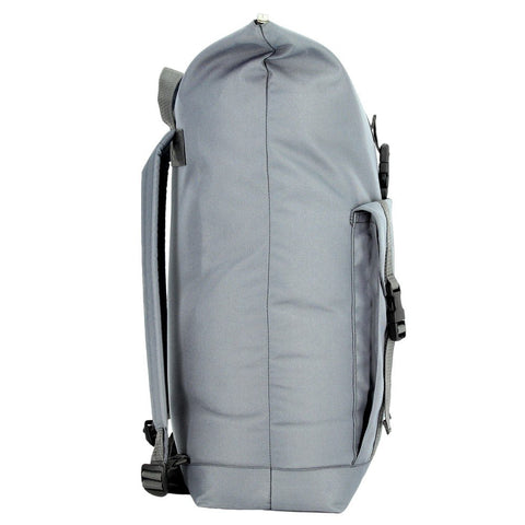 2. Side view of Noel Cliff 25L light grey backpack showing sleek design and straps