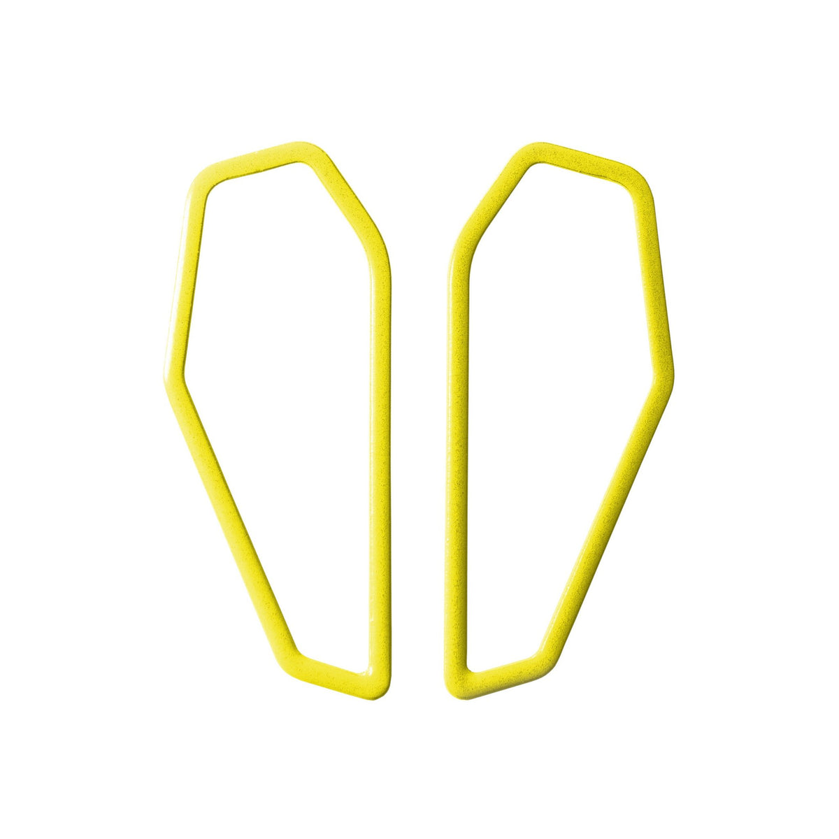 12. Lisa Kroeber Jewellery Color Frames Earrings in yellow, studio shot