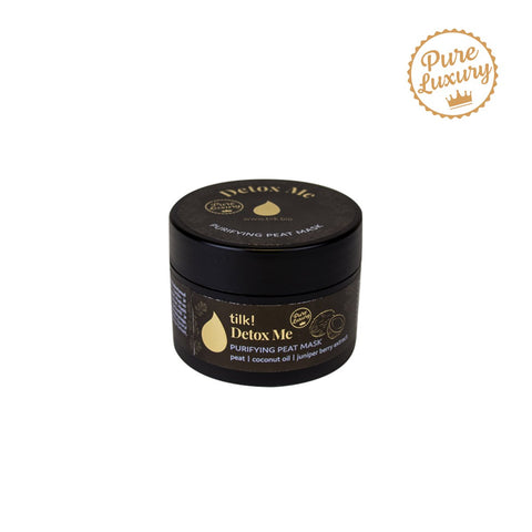 2. Tilk! Detox Me Deeply Purifying and Moisturising Face Mask with Peat, 50ml, closed jar with Pure Luxury badge