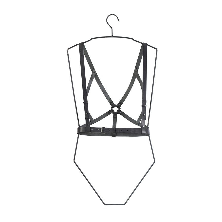 4. Studio shot of RR Body Harness No 5 in black, highlighting design and structure