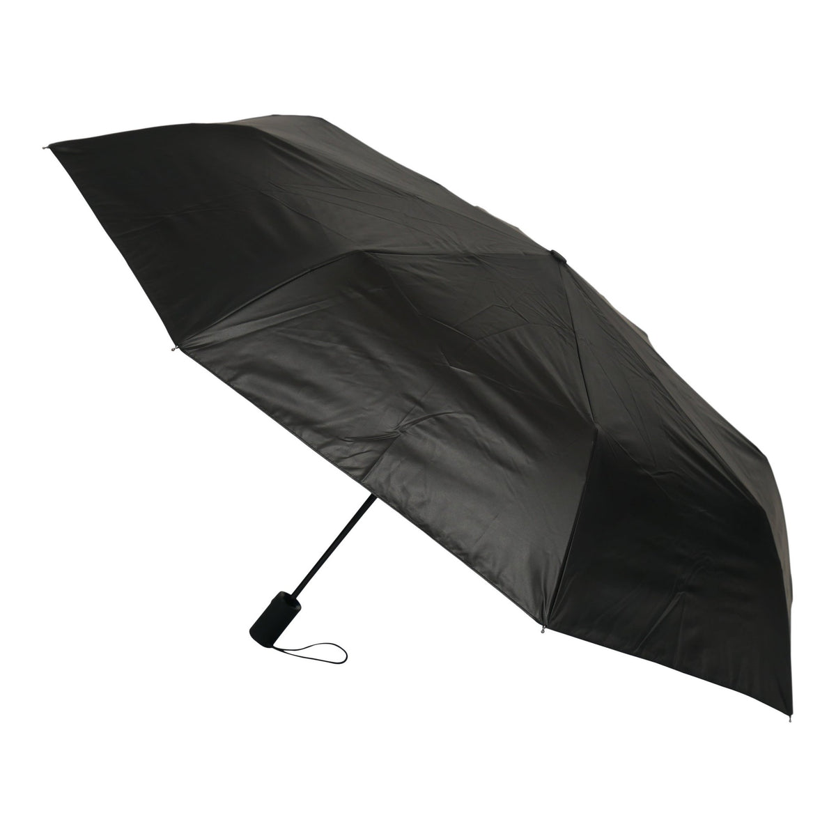 3. Eiffel Umbrella with sleek black exterior shown open, emphasizing windproof and sun protection features