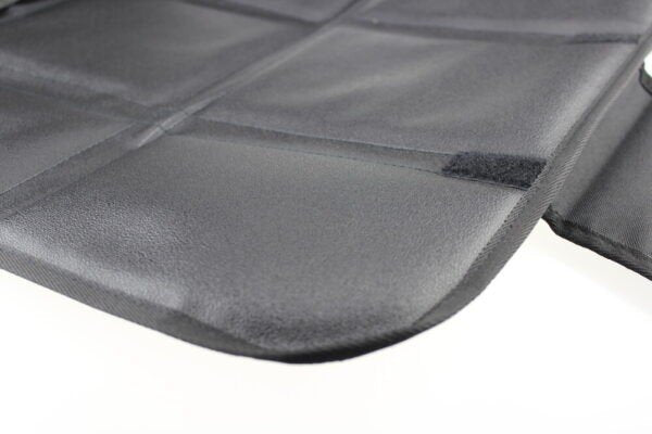3. Close-up of Ezi Mat 3 in 1 seat protector edge and material