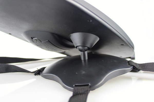 8. Close-up of Ezimoov EZI MIRROR LED rotating base and strap mechanism