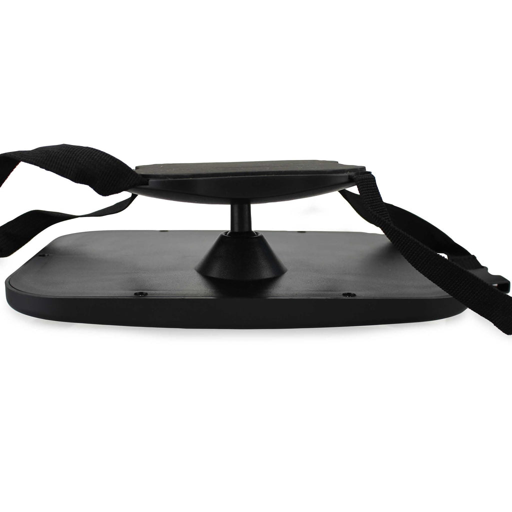 8. Side view of Ezimoov EZI MIRROR SQUARE showing adjustable straps and 360° rotatable joint