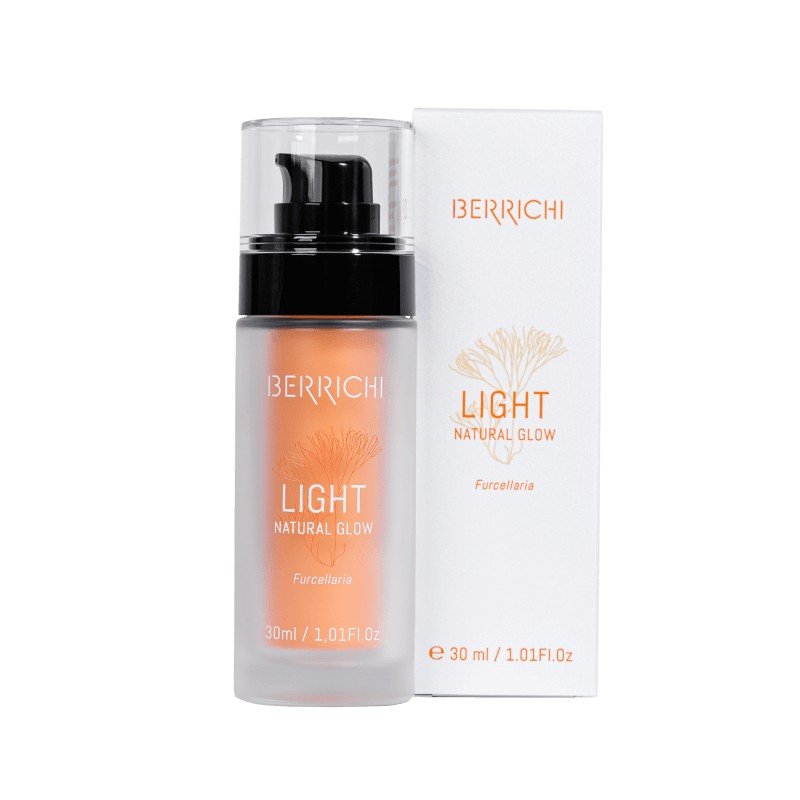 1. Berrichi Face Cream LIGHT with replaceable refill bottle, 30ml, shown with packaging