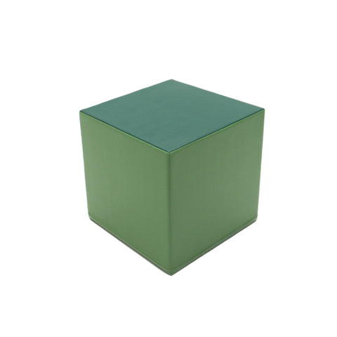 2. Pine green foam mega cube building block by IGLU shown in studio setting with clean background