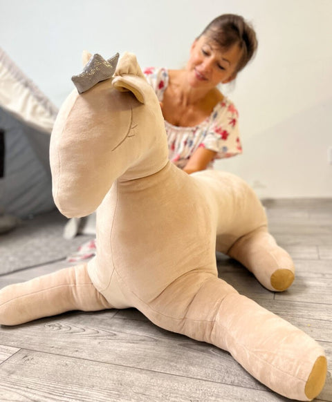 Giant Soft Toy Wingless Pegasus – Creamy