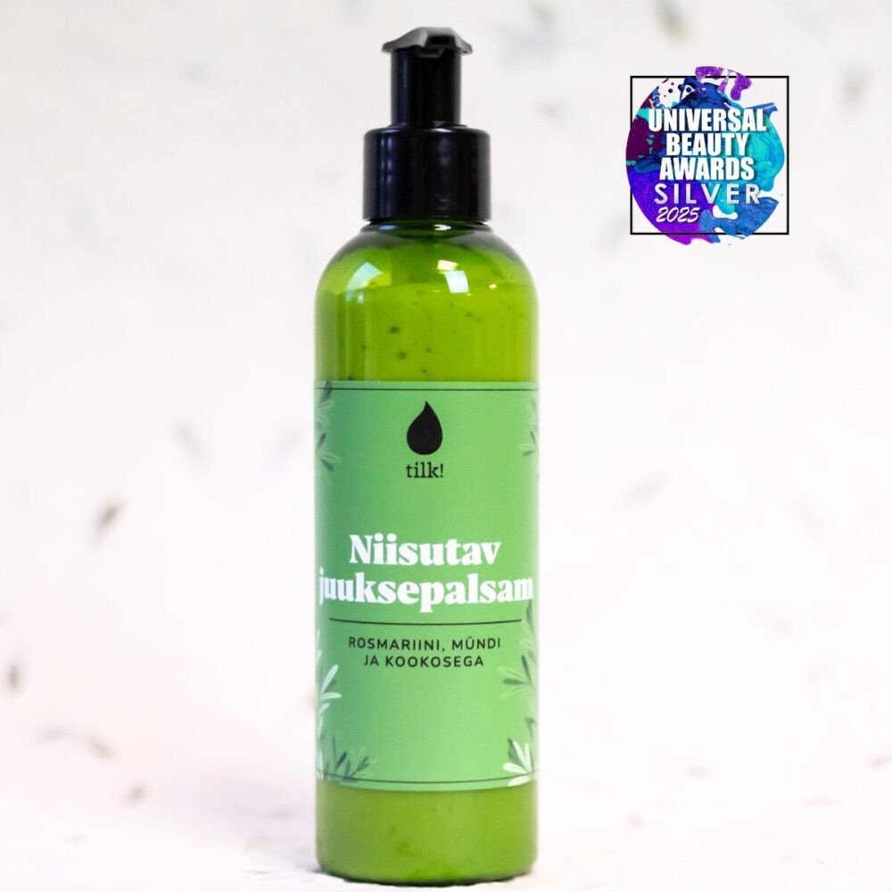 1. Tilk! Hair Conditioner with Mint, Rosemary, and Coconut, 200ml, featuring Universal Beauty Awards Silver 2025 badge