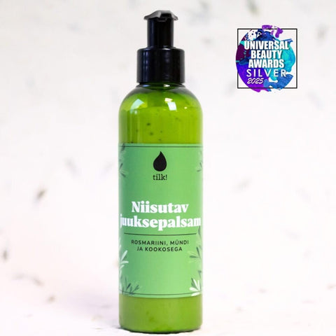 1. Tilk! Hair Conditioner with Mint, Rosemary, and Coconut, 200ml, featuring Universal Beauty Awards Silver 2025 badge