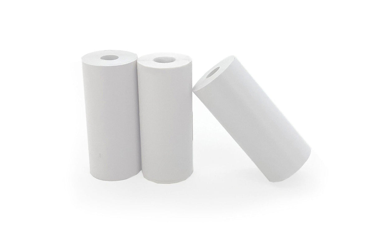 2. Three white thermal paper rolls for Hoppstar Artist camera arranged on a white background
