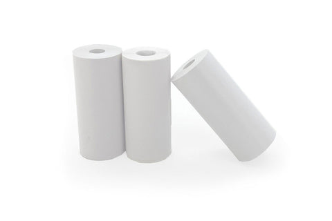 2. Three white thermal paper rolls for Hoppstar Artist camera arranged on a white background
