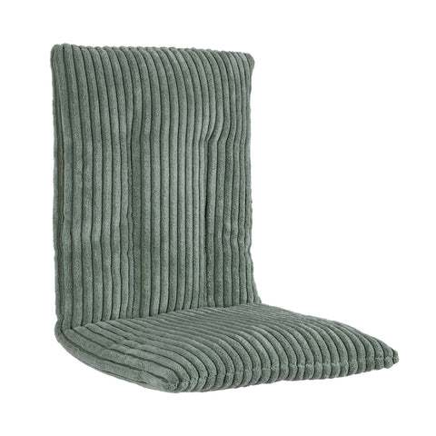 3. Olive green ribbed corduroy cushion shown in an L-shape, designed for MeowBaby swing seat