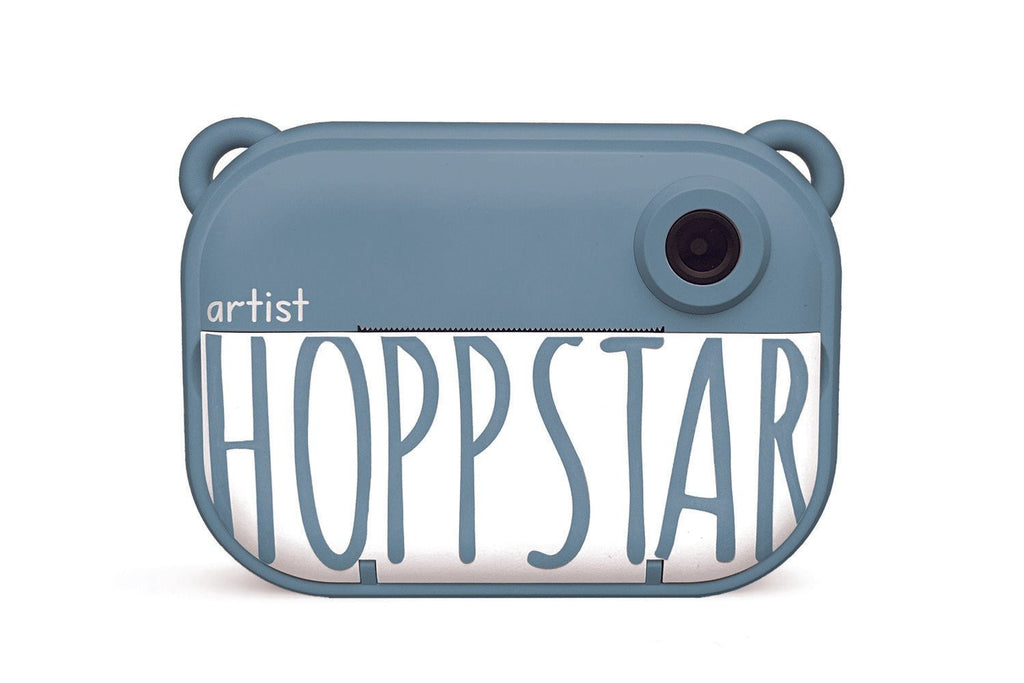 2. Blue Hoppstar kids camera with bear ear design on white background