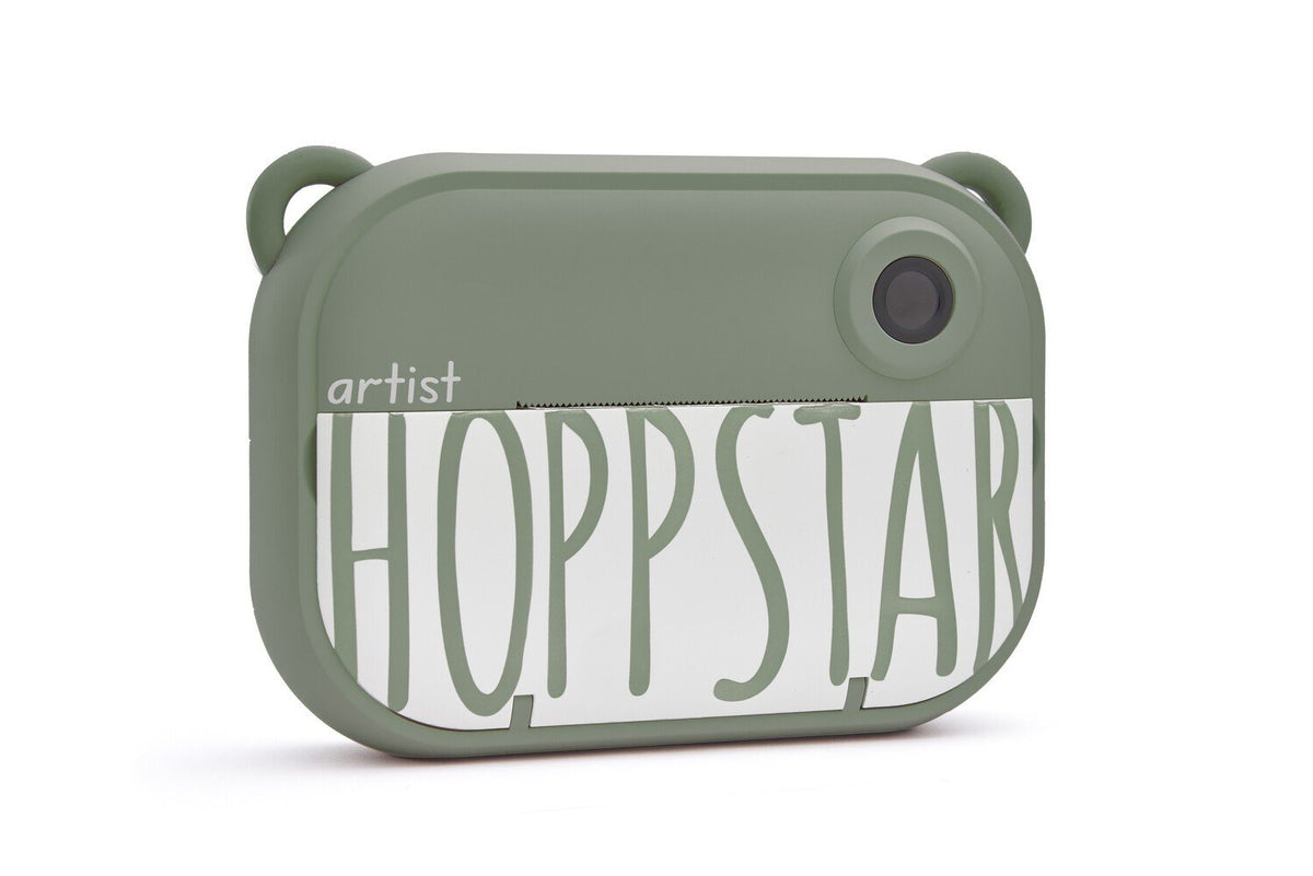 2. Green Hoppstar kids camera with bear ear design on white background