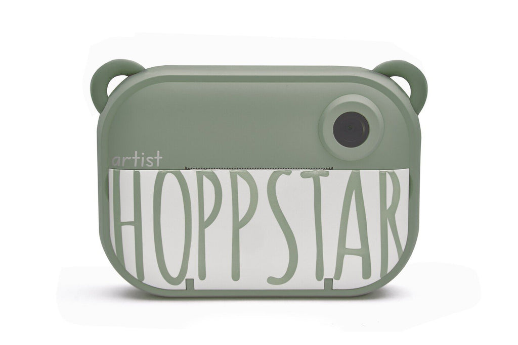 2. Green Hoppstar kids camera with bear ear design on white background