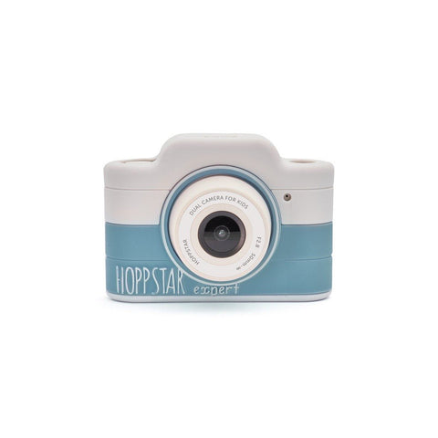 3. Blue and grey Hoppstar Expert kids camera with dual lens
