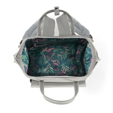 3. Interior view of Kinderkraft Treasureback backpack with floral print lining and spacious compartment