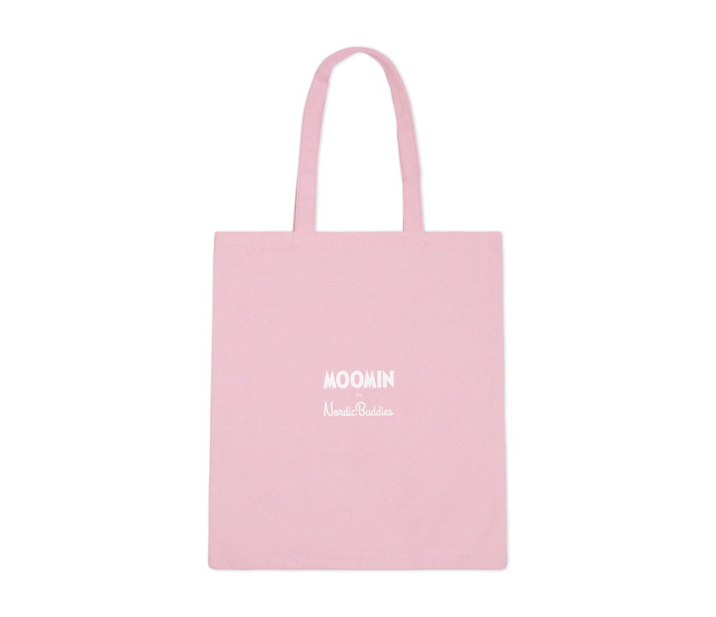 3. Moomin NordicBuddies pink tote bag with logo, studio shot