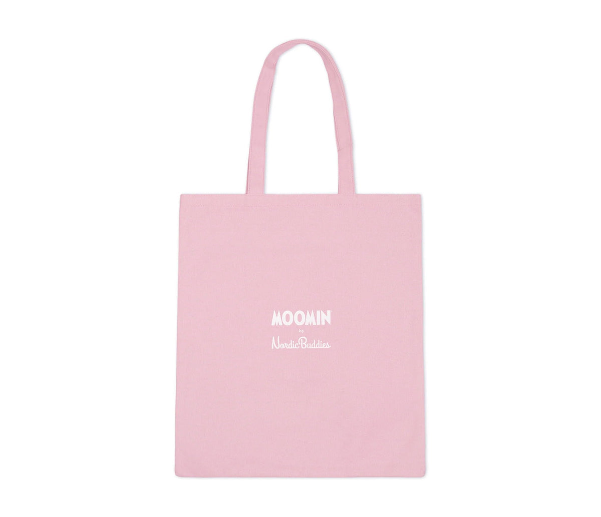 3. Moomin NordicBuddies pink tote bag with logo, studio shot