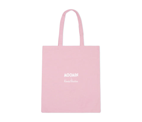 3. Moomin NordicBuddies pink tote bag with logo, studio shot