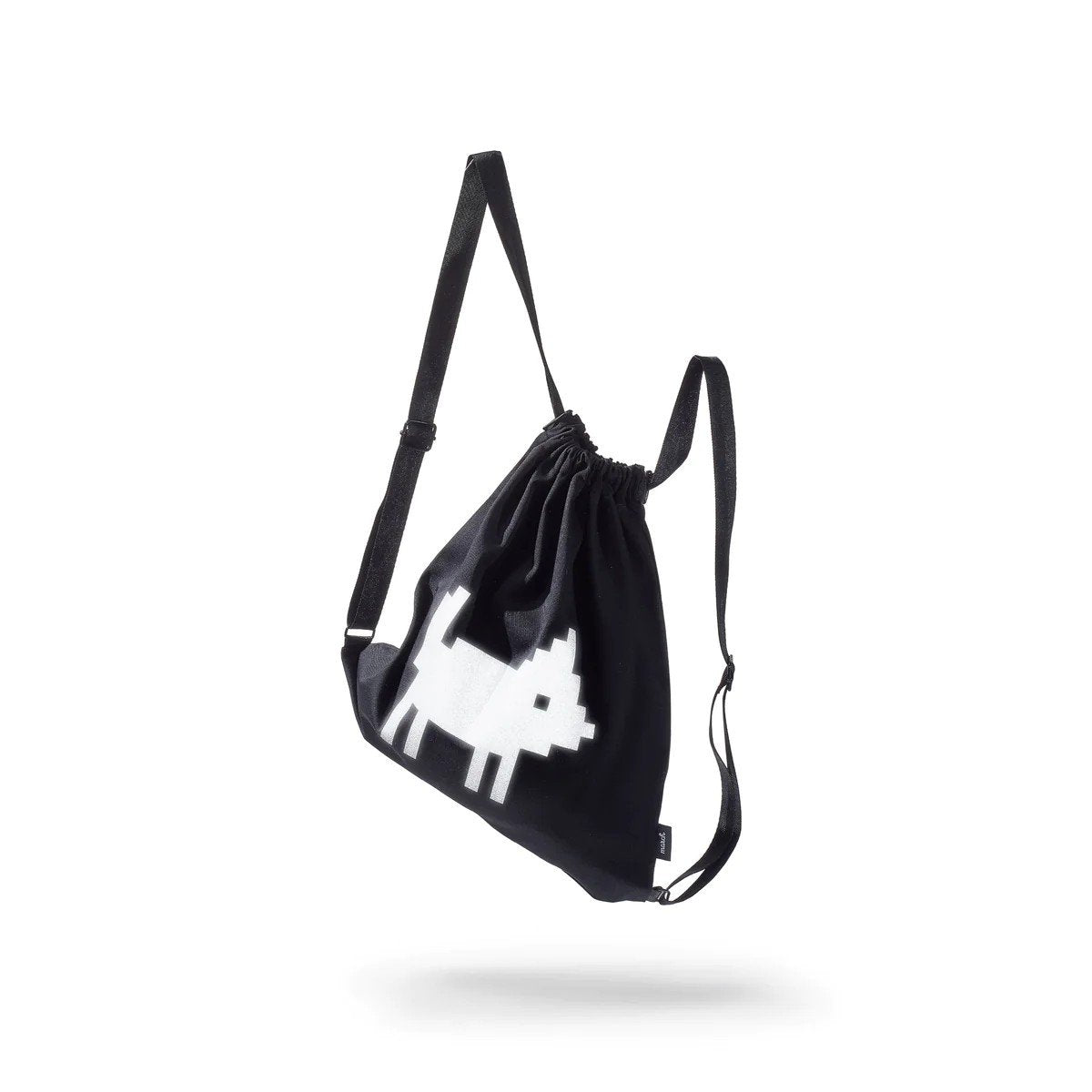 3. Studio image of March Design Studio's Water Resistant Reflective Backpack DOG with reflective print and adjustable straps