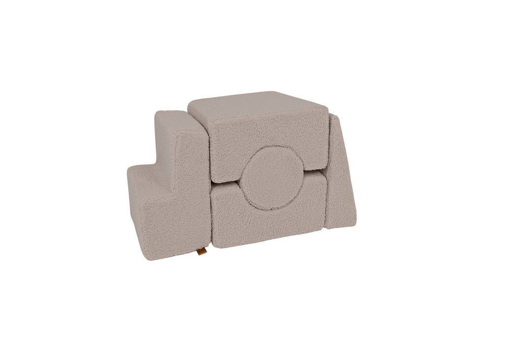 2. Gray MeowBaby Bearly Shape Set with 5 elements stacked in a compact arrangement on a white background