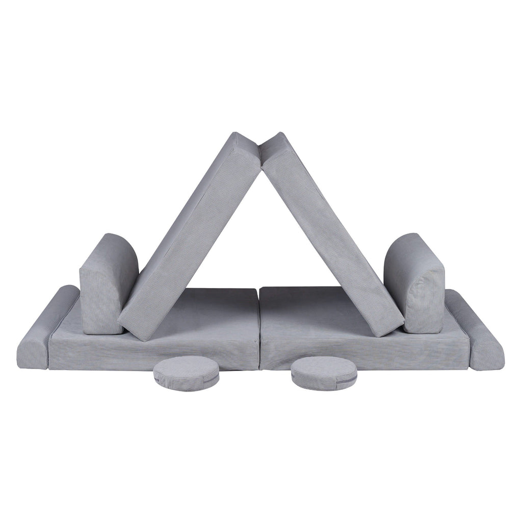 MeowBaby® Large Slimcord Premium Sofa - Gray