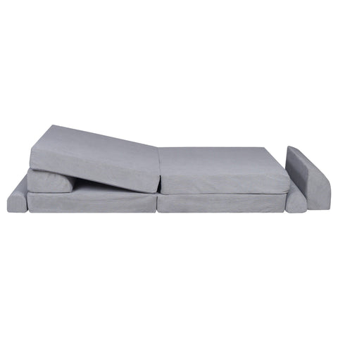 MeowBaby® Large Slimcord Premium Sofa - Gray