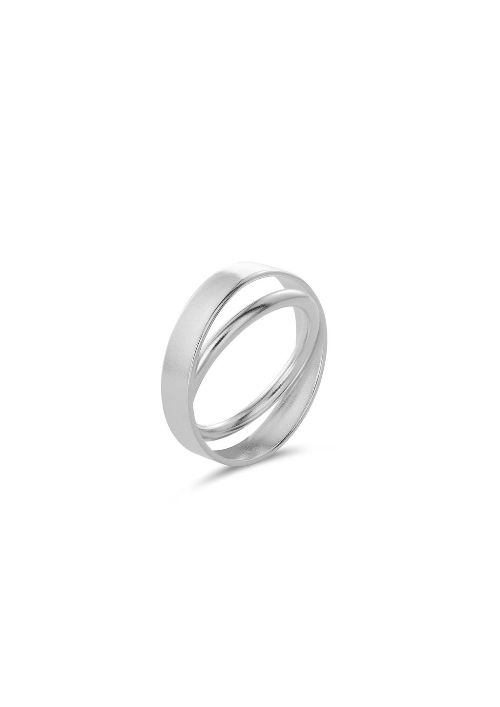 2. Studio shot of Milky Way ring in sterling silver by NO MORE, showing its intricate design on a white background