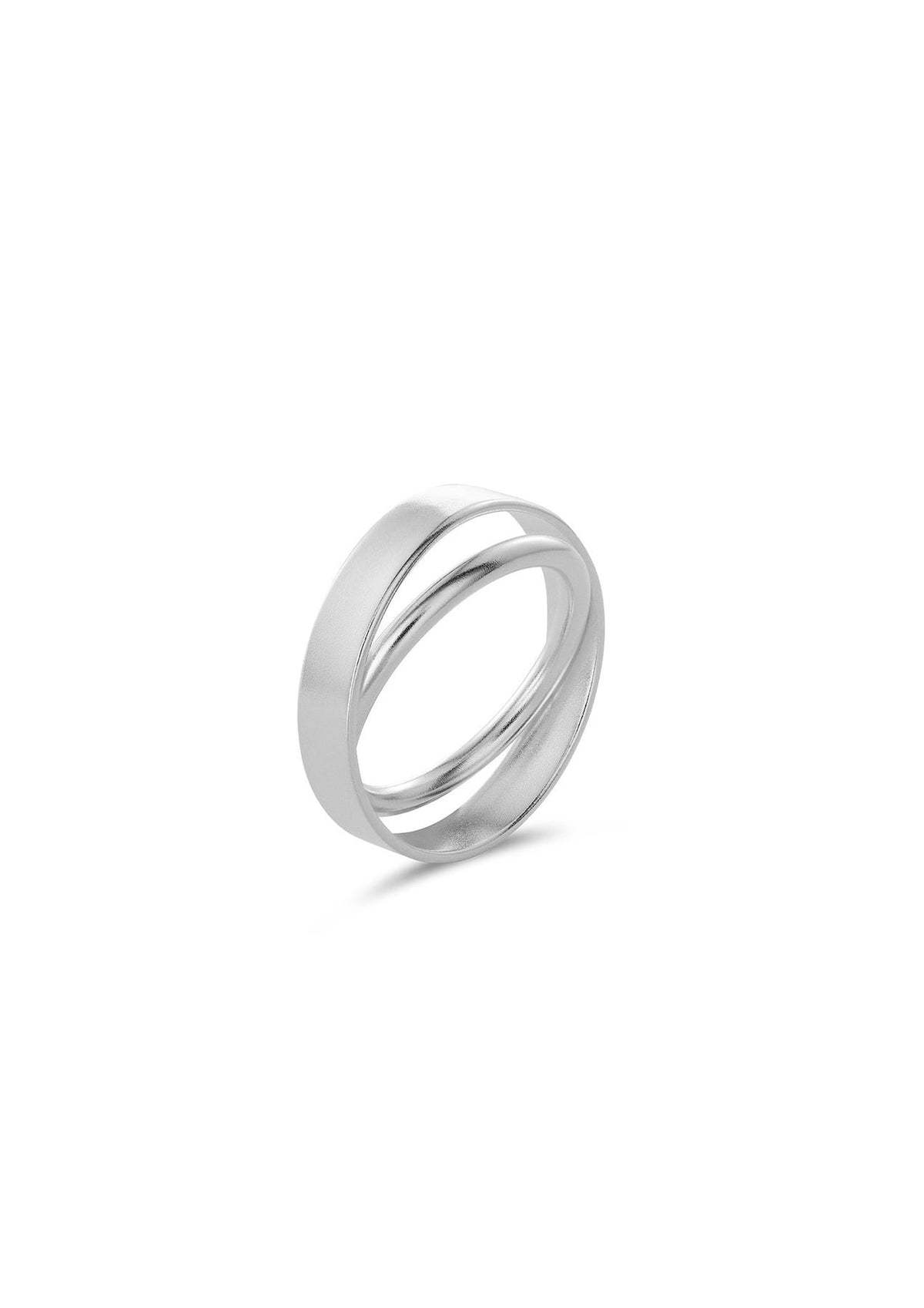 2. Studio shot of Milky Way ring in sterling silver by NO MORE, showing its intricate design on a white background