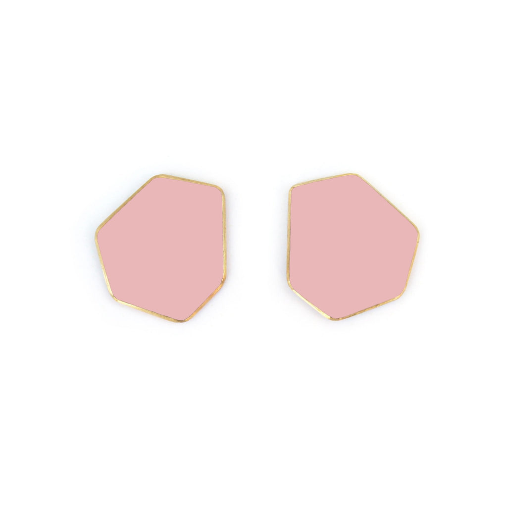 17. Lisa Kroeber Jewellery MINI earrings in pink, studio shot