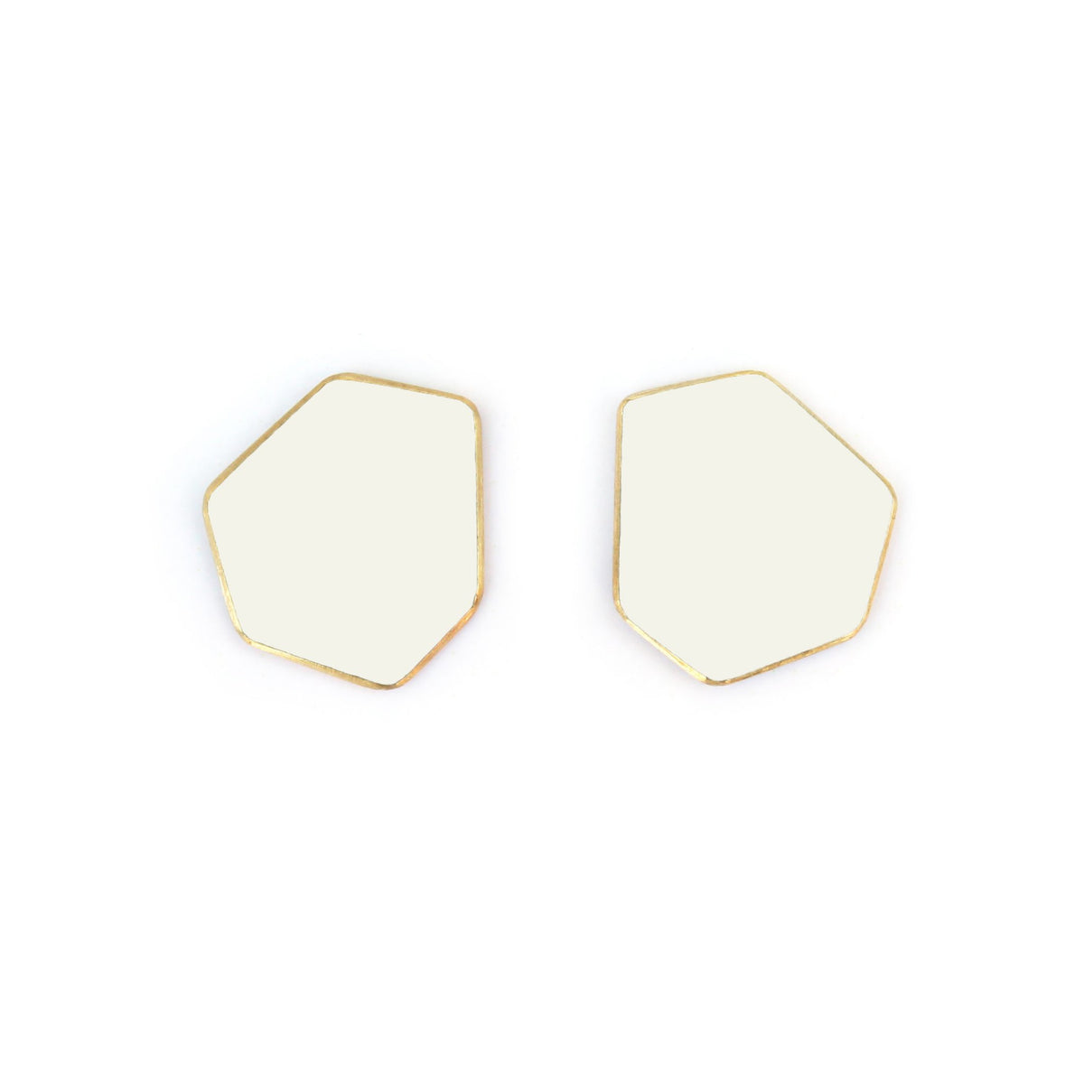 7. Lisa Kroeber Jewellery MINI earrings in white, studio shot