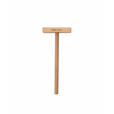 2. Single Montessori wooden accessory with a T-shaped design and Wooden Story logo, displayed on a white background