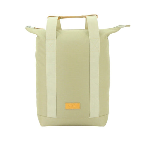 1. Noel multifunctional 3in1 bag in beige, shown in studio with front view highlighting brand logo