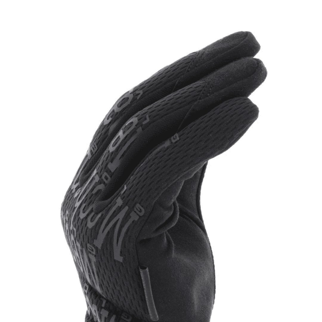 3. Close-up of black Mechanix glove showing side view and breathable TrekDry material