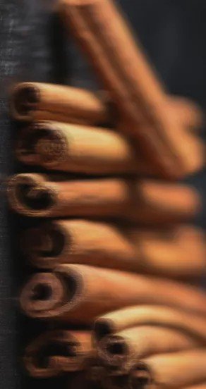 3. Close-up of cinnamon sticks, emphasizing warm and spicy fragrance notes