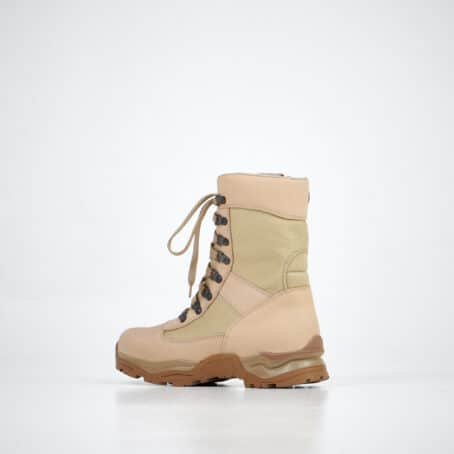 2. Samelin 598 Desert Boots 2.0 Zipper in beige, angled side view showing durable sole