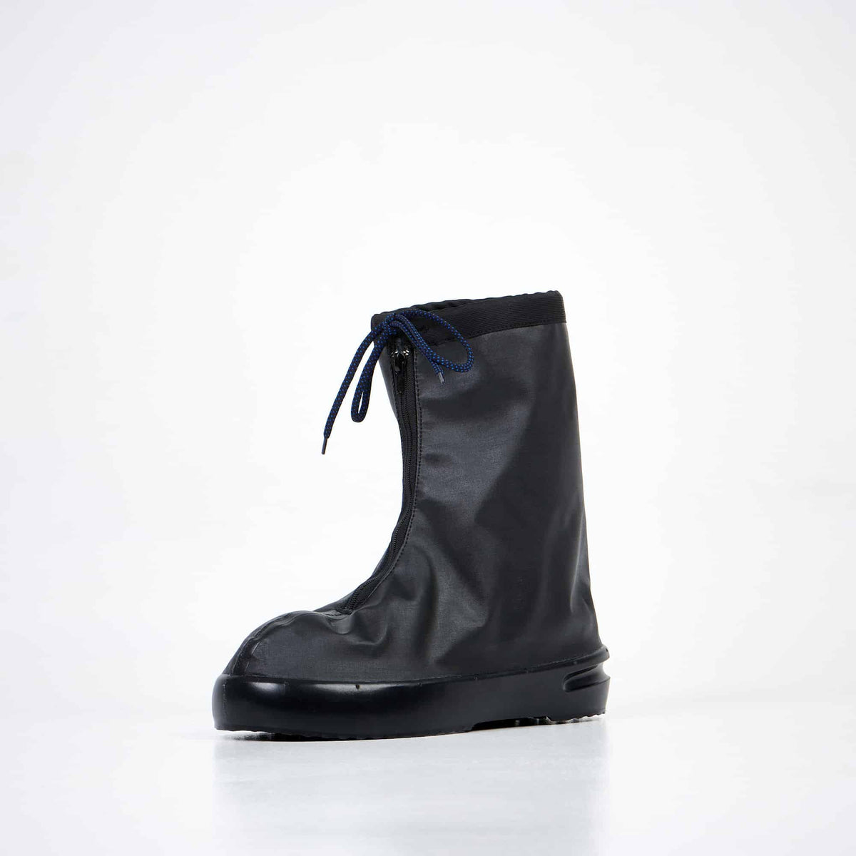 6. Studio shot of Samelin overboot, showing waterproof polyester material and secure fastening