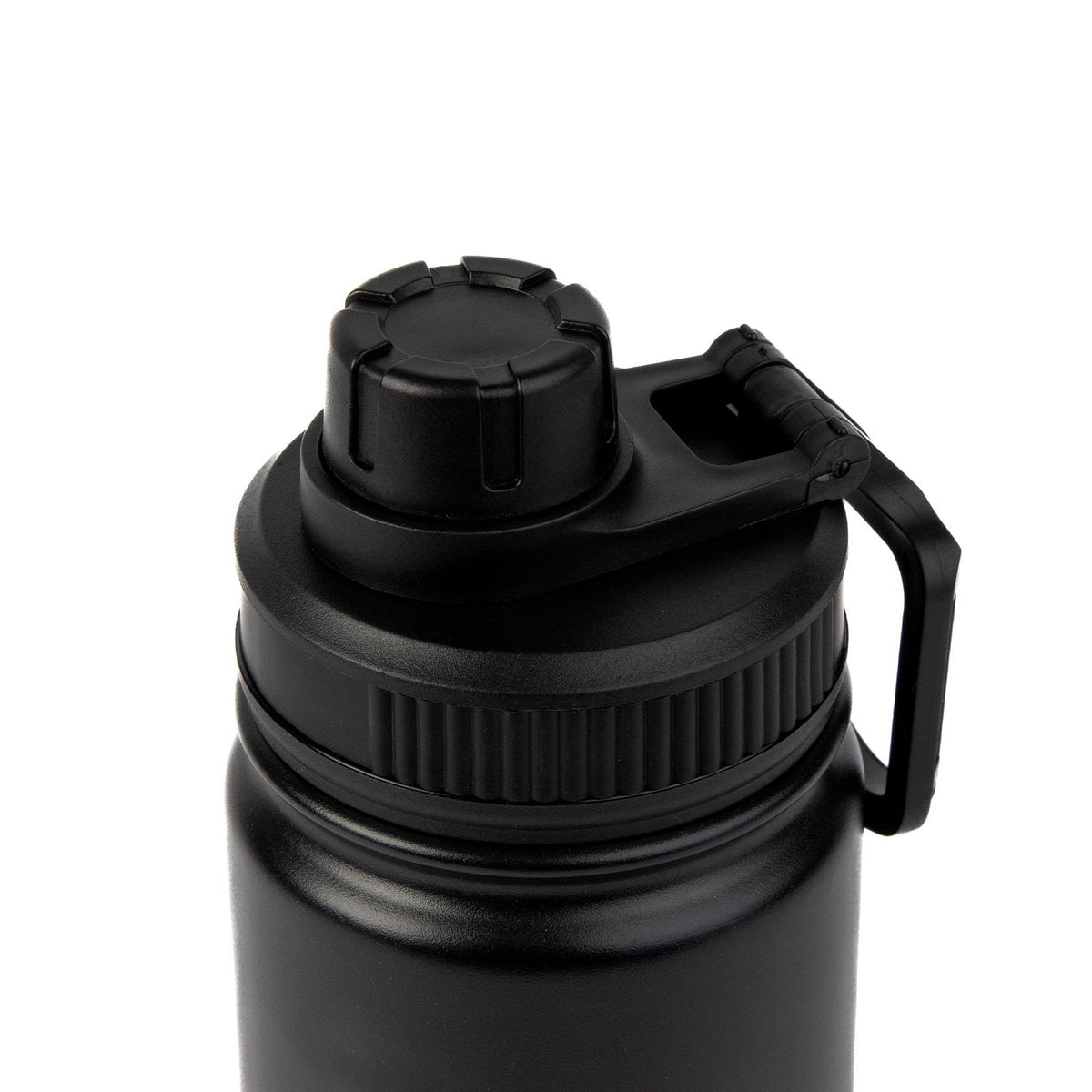 4. Close-up of Pippi Thermal Everyday Bottle's closed cap and handle, showcasing functionality