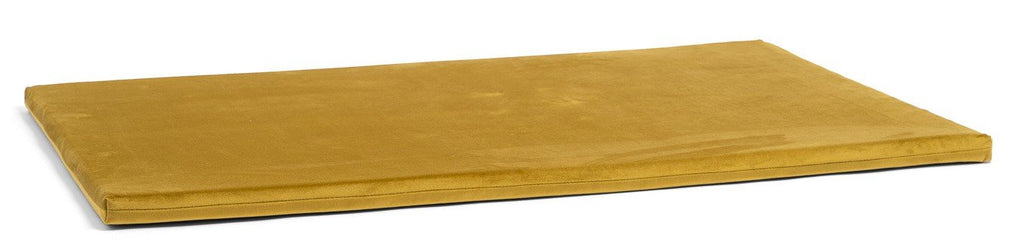 6. Ochre yellow Luula play mat laid flat on white background