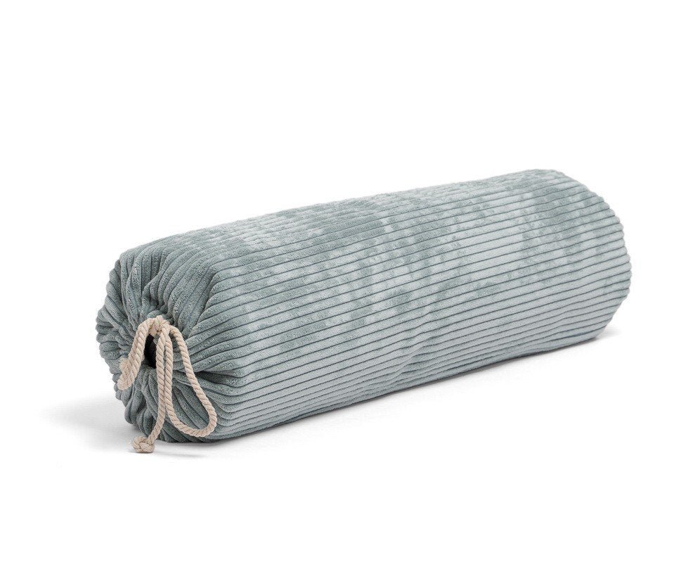 3. Rolled mint green Luula play mat with drawstring closure