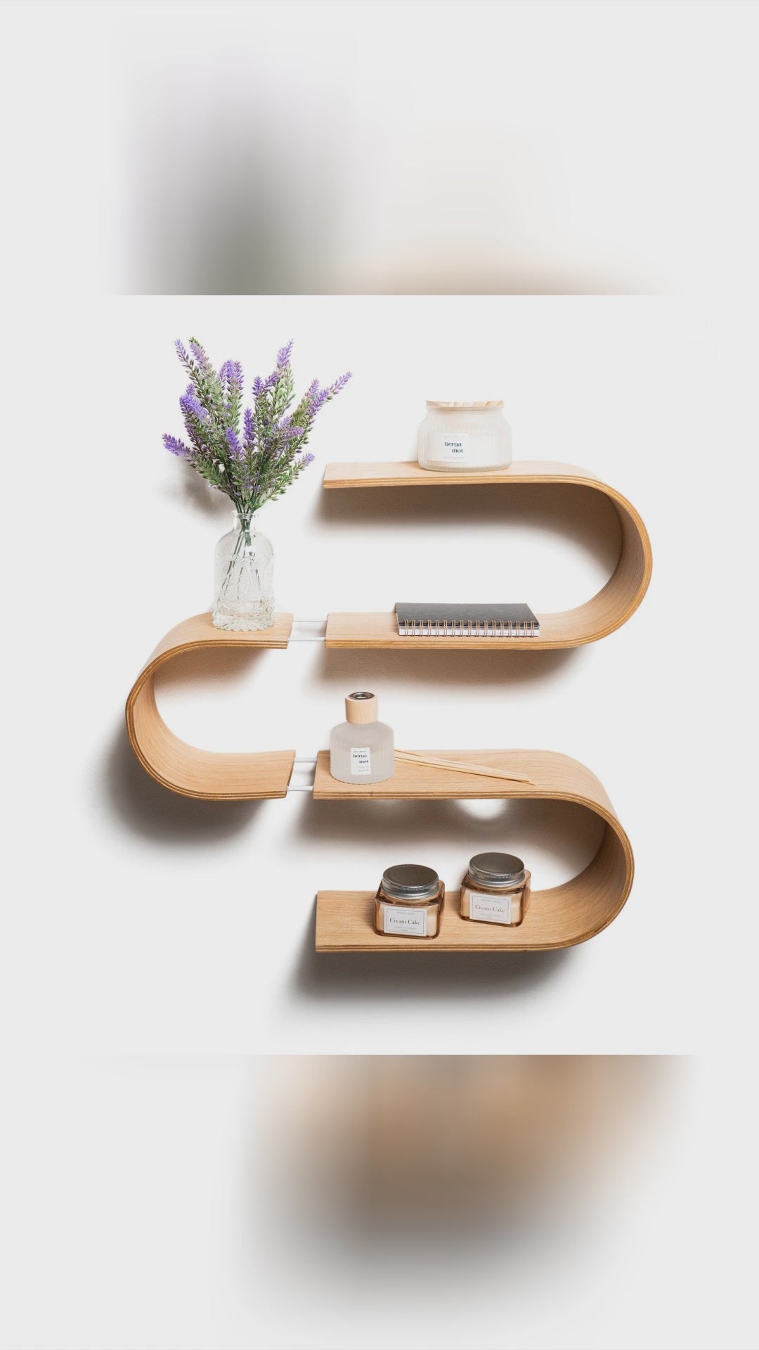 🌟 Need a touch of elegance in your home? Meet the S-shaped floating marvel by EwartWoods. Perfect for anyone who craves sleek, sophisticated charm in their space. Handcrafted in Latvia with premium Baltic birch, this shelf turns walls into art. 💡 Imagine your favorite items floating in style. Explore colors and find your favorite finish. Why settle for ordinary? Uncover the magic—link in bio. Share your home inspiration 💬 PremiumHandmade